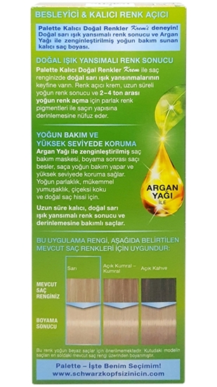 Picture of P-Palette Sarı Sandre 12-1 Tüp Krem Saç Boyası 50 ml