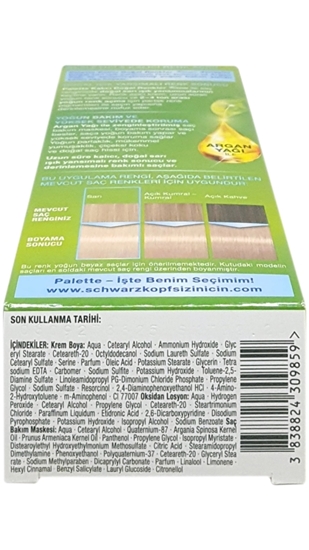 Picture of P-Palette Sarı Sandre 12-1 Tüp Krem Saç Boyası 50 ml