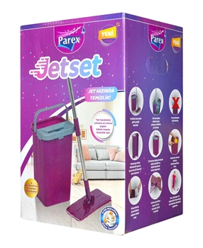 Parex Jetset Temizlik Seti 	parex, pakres, paspas, vileda, ekostar, vileda seti, vileda sapı, mop, vileda başlığı, vileda kovası, paspas sapı, paspas kovası, paspas seti