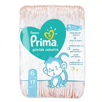 Prima Daily Baby Diapers Size 6 17 Pieces Picture of  Prima Daily Baby Diapers Size 6 17 Pieces