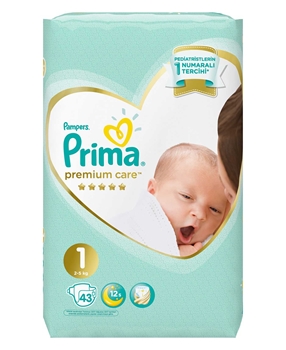 Prima Premium Care Baby Diapers Size 1 43 Pieces Picture of  Prima Premium Care Baby Diapers Size 1 43 Pieces