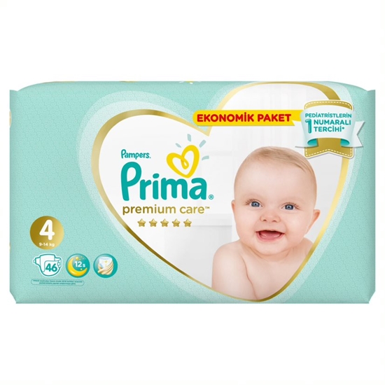 Picture of  Prima Premium Care Baby Diapers Size 4 46 Pieces