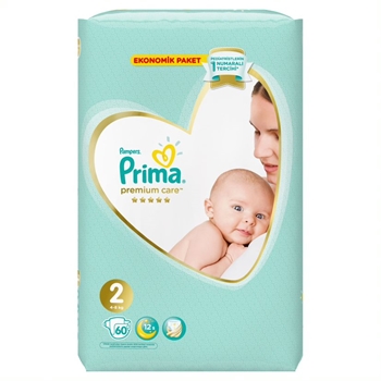 Prima Premium Care Baby Diapers Size 2 60 Pieces Picture of  Prima Premium Care Baby Diapers Size 2 60 Pieces