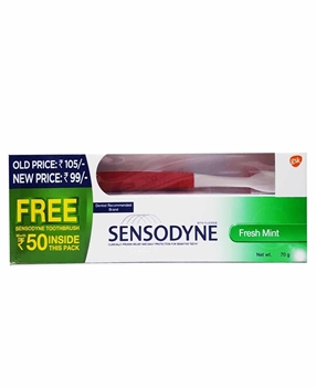 P-Sensodyne Diş Macunu 70 gr Mint Nane Aromalı  Diş Fırçası Hediyeli Picture of P-Sensodyne Diş Macunu 70 gr Mint Nane Aromalı  Diş Fırçası Hediyeli