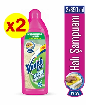 Vanish Carpet Shampoo 850 ml x 2's For Hand-Washing  vanish, kosla, halı şampuanı, halı yıkama, elde halı yıkama, halı şampuanı fiyatları, halı şampuanı satın al