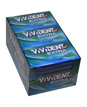 XVivident Extra Xylit Nane Aromalı Tatlandırıcılı Şerit Sakız 26 gr X 18'li Paket vidident, vidident xylit, vivident sakız, sakız, naneli sakız, vivident naneli sakız, mentollü sakız, vivident mentollü sakız