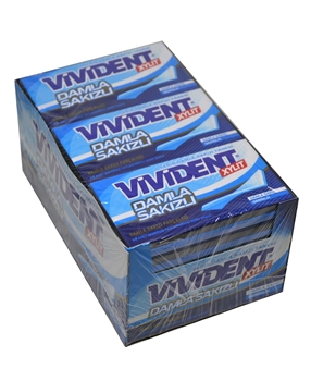 XVivident Xylit Damla Sakızlı Şekersiz Tatlandırıcılı Şerit Sakız 26 gr X 18'li Paket vidident, vidident xylit, vivident sakız, sakız, damla sakızı, damla sakızı aromalı sakız, vivident damla sakızı, vivident damla sakızı aromalı sakız