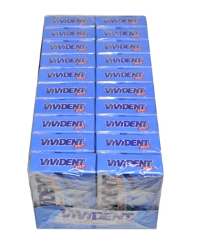 XVivident Xylit Yeşil Nane Aromalı Şekersiz Sakız 22 gr X 20'li Paket Vivident, Xylit, vivident cube, şekersiz sakız, yeşil naneli sakız, yeşil nane aromalı sakız, sakız, vivitent