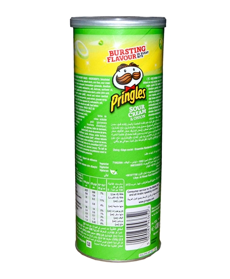 Picture of Pringles Sour Cream & Onion 130 Gr