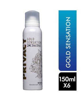 Privacy Deodorant Sprey 150 ml Kadın Gold Sensation Picture of Privacy Deodorant Sprey 150 ml Kadın Gold Sensation