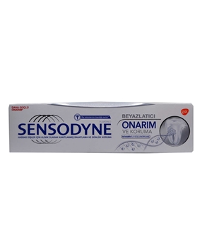 Sensodyne Diş Macunu 75 ml Beyazlatıcı, Onarım  ve Koruma sensodyne beyazlatıcı diş macunu, sensodyne, sensodyne diş macunu, diş macunu, beyazlatıcı diş macunu