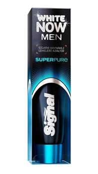 Signal Wihte Now Men Superpure Diş Macunu 75 ml signal, diş macunu, sigara lekesi, diş sararması, sigara içenler için diş macunu, signal white now diş macunu satın al, signal white now diş macunu fiyat