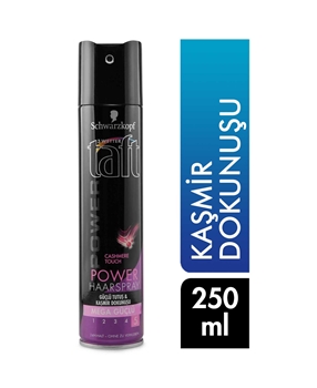 Taft Hair Spray 250 ml Power Cashmere No: 5 Picture of Taft Hair Spray 250 ml Power Cashmere No: 5