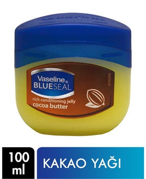 Vaseline Blue Seal 100 ml Cocoa Butter Kakao Yağlı Onarıcı Jel Vazelin vasaline, vazelin, vazelin krem, vazelin jel, nemlendirici krem, kayganlaştırıcı krem, vazelin fiyatları, vazelin kullanımı, vazelin satın al, toptan vazelin, kakao yağlı vazelin, koruyucu krem, koruyucu jel, nemlendirici jel, kuruluk önleyici krem, kakao yağı