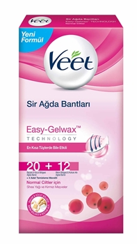 Veet Sir Ağda Bantları 20+12'li Set Easy Gelwax veet, vit, sir ağda, ağda, kadın ağda, kadın bakım, kadın vücut bakım, kadın ağdası, ağda bandı, ağda bantları, veet east gelwax satın al, toptan ağda bandı satın al, ağda bandı fiyatları