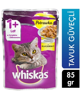 Whiskas Kedi Maması 85 g Tavuk Güveçli whiskas, kedi maması, hayvan maması, kuru kedi maması, yaş kedi maması, poşet kedi maması, tavuklu kedi maması, somonlu kedi maması, hayvansal gıda kedi maması, tahılsız kedi maması, kedi maması satın al, kedi maması fiyatları, toptan kedi maması