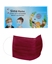 Picture of 3 Katlı Telli Sima Çocuk Maske 50'li Paket Bordo 4-12 Yaş