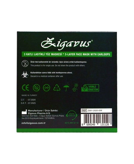 zigavus, maske, beyaz maske, cerrahi maske, tek kullanımlık maske, maske satın al, maske fiyatları, koronavirüs, virüsten korunma