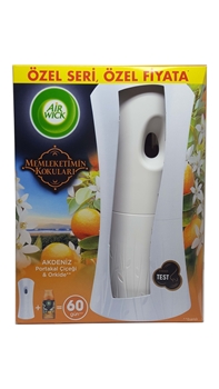 P-Airwick Akdeniz Portakal Çiçeği & Orkide Freshmatic Kit Sprey Hediyeli oda kokusu, ev kokusu, oda spreyi, koku, airvik, airwick, airwick yedek