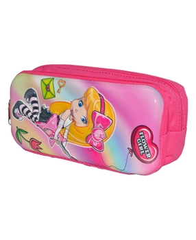 ALC Pencil Case Double Zippered Flower Girl Embossed alc, kalem kutusu, kalemkutusu, kalem çantası, okul kalem kutusu, kız kalem kutusu, kızlar için kalem kutusu, prenses kalem kutusu, okul alışverişi, kırtasiye ürünleri, toptan kırtasiye