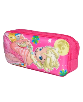 ALC Pencil Case Double Zipper Frozen Elsa Embossed Pink alc, kalem kutusu, kalemkutusu, kalem çantası, okul kalem kutusu, kız kalem kutusu, kızlar için kalem kutusu, prenses kalem kutusu, okul alışverişi, kırtasiye ürünleri, toptan kırtasiye, frozen kalem kutusu, elsa kalem kutusu