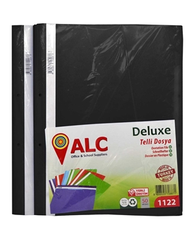 ALC Wired File Package 50 Pieces Black alc, telli dosya, şeffaf dosya, siyah dosya, kapaklı dosya, şeffaf kapaklı dosya, telli dosya fiyatları, telli dosya satın al, toptan telli dosya, a4 telli dosya