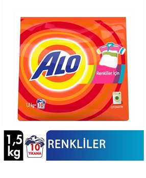 Alo Vivid Color Powder Laundry Detergent 1,5 kg Picture of  Alo Vivid Color Powder Laundry Detergent 1,5 kg