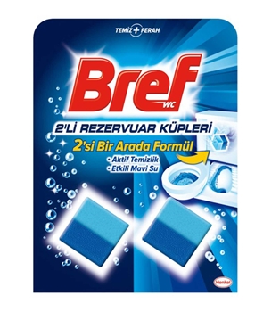 Bref Reservoir Cube 2's bref, tuvalet küpü, rezervuar küpü, sifon küpü, klozet kokusu, banyo kokusu, tuvalet kokusu giderici, tuvalet temizleyici, sifon temizleyici