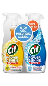 XCif Power & Shine Mutfak Yağ Çözücü 750 ml + Banyo 750 ml Picture of XCif Power & Shine Mutfak Yağ Çözücü 750 ml + Banyo 750 ml