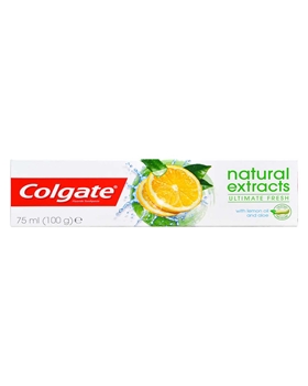 Colgate Diş Macunu Natural Extracts 75 ml Limonlu colgate, colgate diş macunu, diş macunu , colgate natural extracts limonlu diş macunu, limonlu diş macunu, ferahlatıcı diş macunu, diş macunu fiyatları, diş macunu satın al, toptan diş macunu