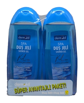 Dermokil Duş Jeli 2 x 500 ml Okyanus Esintisi dermokil, duş jeli, duş jeli fiyatları, duş jelleri, banyo ürünleri, dermokil fiyatları, toptan duş jeli satın al
