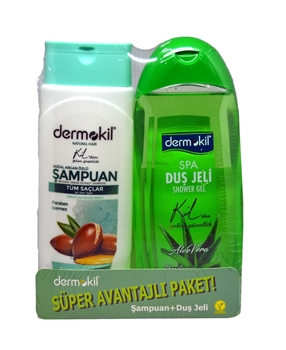 Dermokil Şampuan 400 ml Argan  + Duş Jeli 500 ml Aleo Vera dermokil, duş jeli, duş jeli fiyatları, duş jelleri, banyo ürünleri, dermokil fiyatları, toptan duş jeli satın al, dermokil, şampuan, saç bakımı, normal için şampuan, besleyici şampuan, onarıcı şampuan, killi şampuan, bitkisel şampuan, keratinli şampuan, dermokil şampuan fiyatları, dermokil şampuan satın al, toptan dermokil şampuan