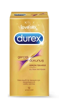 XDurex Gerçek Dokunuş Prezervatif 12'li durex, dureks, kondom, prezervatif, korunma, perzervatif satın al, prezervatif fiyat, durex satın al, durex fiyat, durex gerçek dokunuş