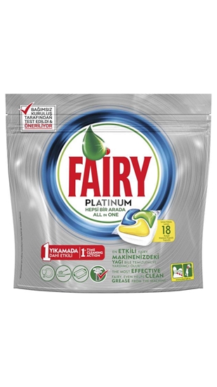 Picture of P-Fairy Platinum Lemon Dishwasher Tabs 18's