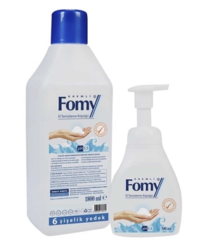 Fomy Antibakteriyel El Temizleme Köpüğü Seti 1800 ml + 300 ml 	fomy, el temizleme köpüğü, kremli el temizleme köpüğü, sabun, sıvı sabun, dezenfektan, el dezenfektanı, dezenfektan sabun, dezenfektan fiyatları, dezenfektan satın al, antibakteriyel sabun, antibakteriyel köpük