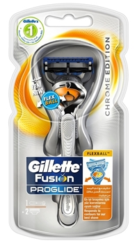 XGillette Fusion Proglide Flexball 2up Silvertouch Chrome Edition Shaving Razor Picture of XGillette Fusion Proglide Flexball 2up Silvertouch Chrome Edition Shaving Razor