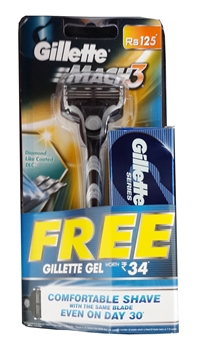 XGillette Mach3 1up Shaving Razor New Pack + Series Gel 25 gr Gift Picture of XGillette Mach3 1up Shaving Razor New Pack + Series Gel 25 gr Gift