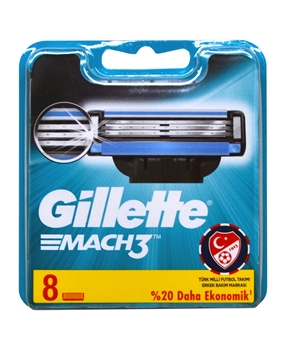 Gillette Mach3 Refill Razor Blade 8 Pack gillette, gilette, jilette, mach3, mak 3, maç 3, jilet, tıraş bıçağı, yedek tıraş bıçağı, tıraş bıçağı başlığı, gillette mach3 satın al, gillette mach3 fiyat