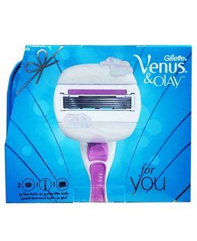 XGillette Venus & Olay Razor + 2 Refill Blade + Case Shaving Set gillette, venus, kadın tıraş bıçağı, ağda, epilasyon, olay, nemlendirici, kadın tıraş seti, gillette venus tıraş bıçağı satın al, gillette venus tıraş bıçağı fiyat