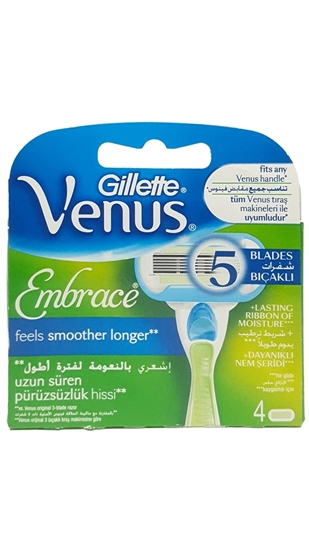 Picture of XGillette Venus Embrace Women Refill Razor Blade 4's