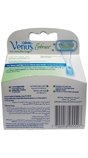 Picture of XGillette Venus Embrace Women Refill Razor Blade 4's