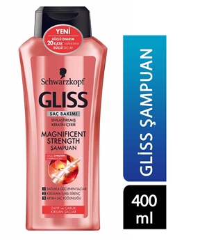 Gliss Shampoo 400 ml Magnificent Strenght Picture of  Gliss Shampoo 400 ml Magnificent Strenght