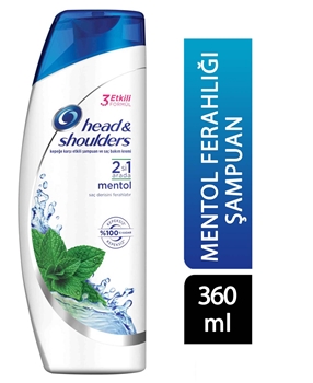Head & Shoulders Shampoo 360 ml 2in1 Menthol Freshness Picture of Head & Shoulders Shampoo 360 ml 2in1 Menthol Freshness