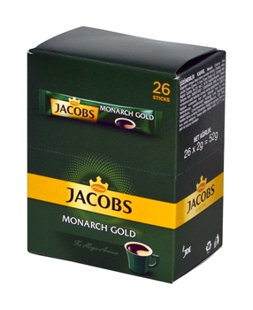 Jacobs Çözünebilir Kahve 26'lı Paket Monarch Gold jacobs, kahve, hazır kahve, çözünebilir kahve, toz kahve, granül kahve, jacobs kahve, sade kahve, jacobs gold kahve, tek seferlik çözünebilir kahve, tek bardaklık kahve, tek fincanlık kahve, kahve fiyatları, kahve çeşitleri, kahve satın al