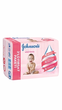 P-Johnson's Baby Wet Wipe Sensitive 3's Pack Picture of P-Johnson's Baby Wet Wipe Sensitive 3's Pack