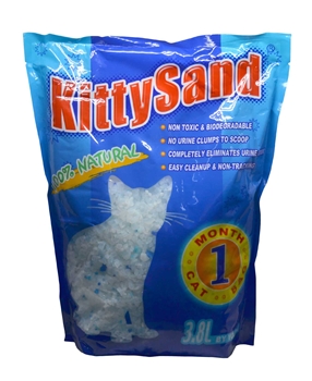Kitty Sand Kristal Kedi Kumu 3,8 lt kedi kumu, kedi kumu satın al, kedi kumu fiyatları, kedi kumu nasıl kullanılır, kedi kumu koku giderici