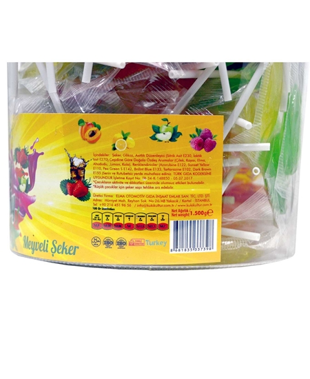 Picture of Kuki Candy Karışık Meyveli Şeker 150'li Paket