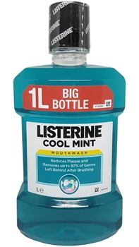 P-Listerine Cool Mint Ağız Bakım Suyu 1 lt Picture of P-Listerine Cool Mint Ağız Bakım Suyu 1 lt