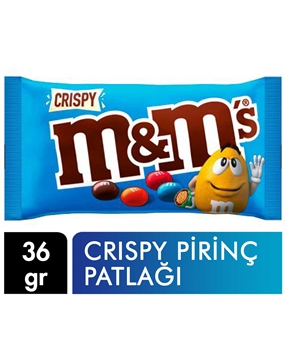 M&M's Draje 36 g Crispy Pirinç Patlağı m&m, m ve m, bonibon, çıtır şeker, pirinç patlağı, pirinç patlaklı, m&m satın al, m&m fiyatları, toptan gıda, gıda toptancısı, atıştırmalıklar