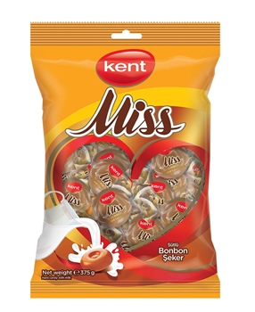 P-Miss Sütlü Bonbon Şekerleme 375 gr x 10'lu Koli miss, şeker, sütlü şeker, kent miss şeker